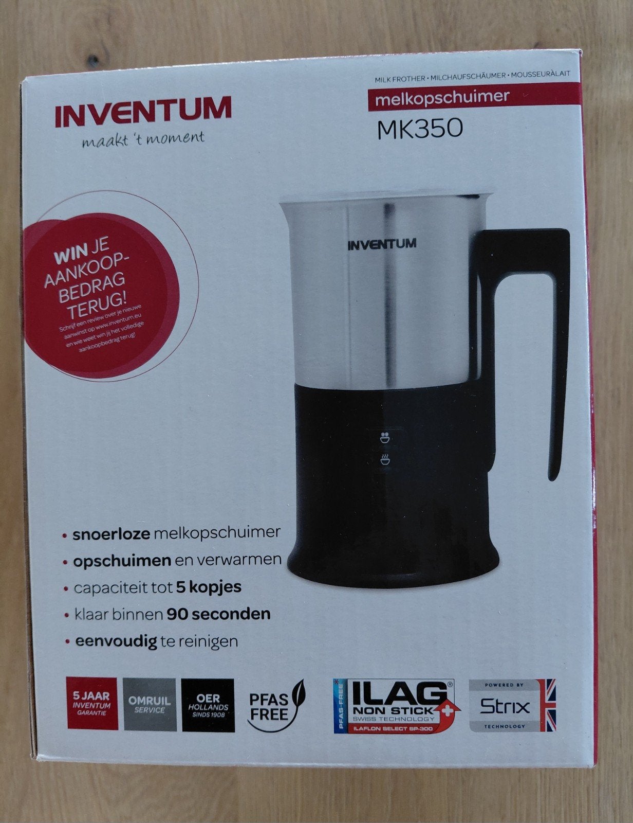 Melkschuimer Inventum NIEUW, Elektronische apparatuur, Melkopschuimers, Ophalen of Verzenden, Nieuw