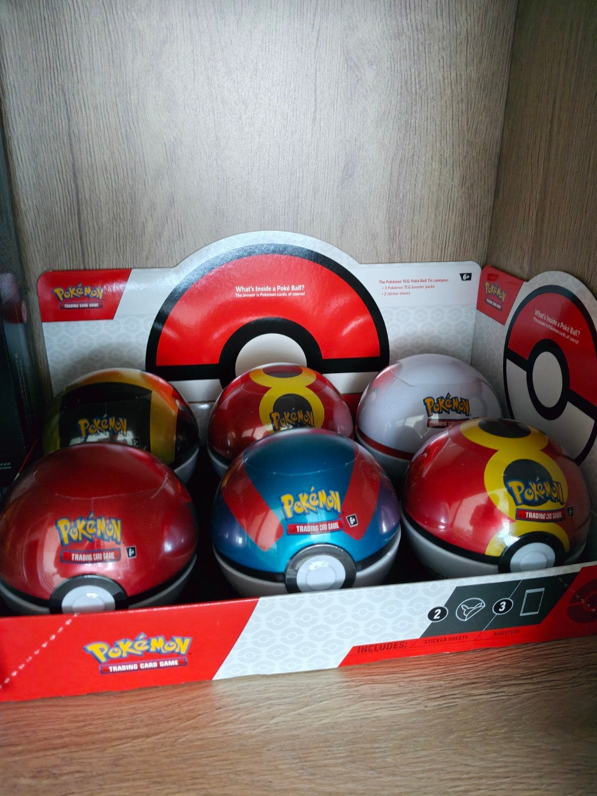 Pokémon ball tin sealed tins met display, Ophalen of Verzenden