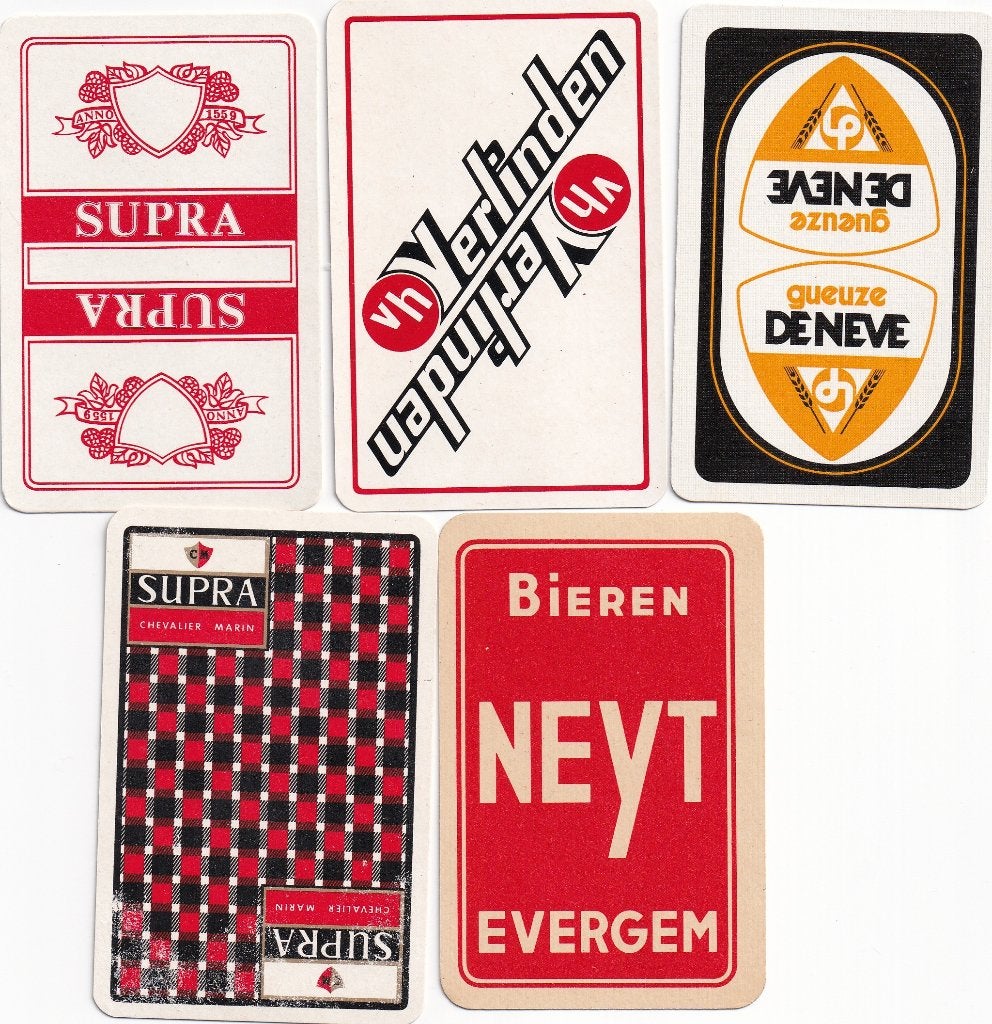 15 VERSCHILLENDE S K BIEREN, Verzamelen, Ophalen of Verzenden, Nieuw, Speelkaart(en)