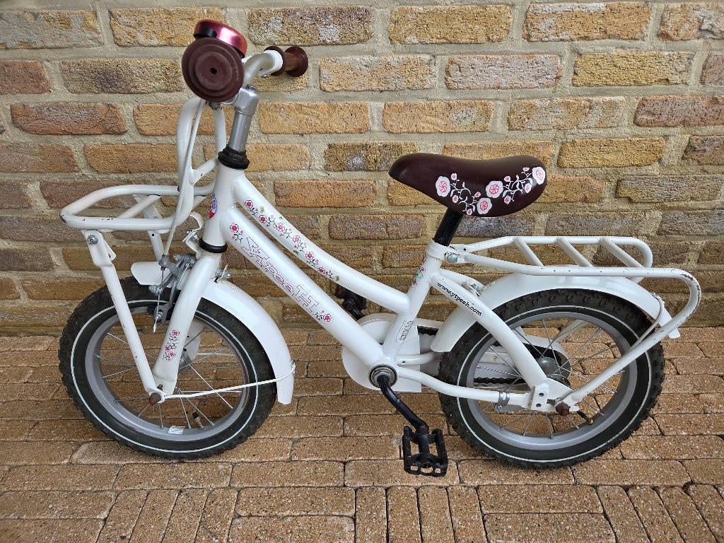 16 inch meisjesfiets incl. zijwieltjes, Ophalen, Terugtraprem, Zijwieltjes, 16 tot 20 inch