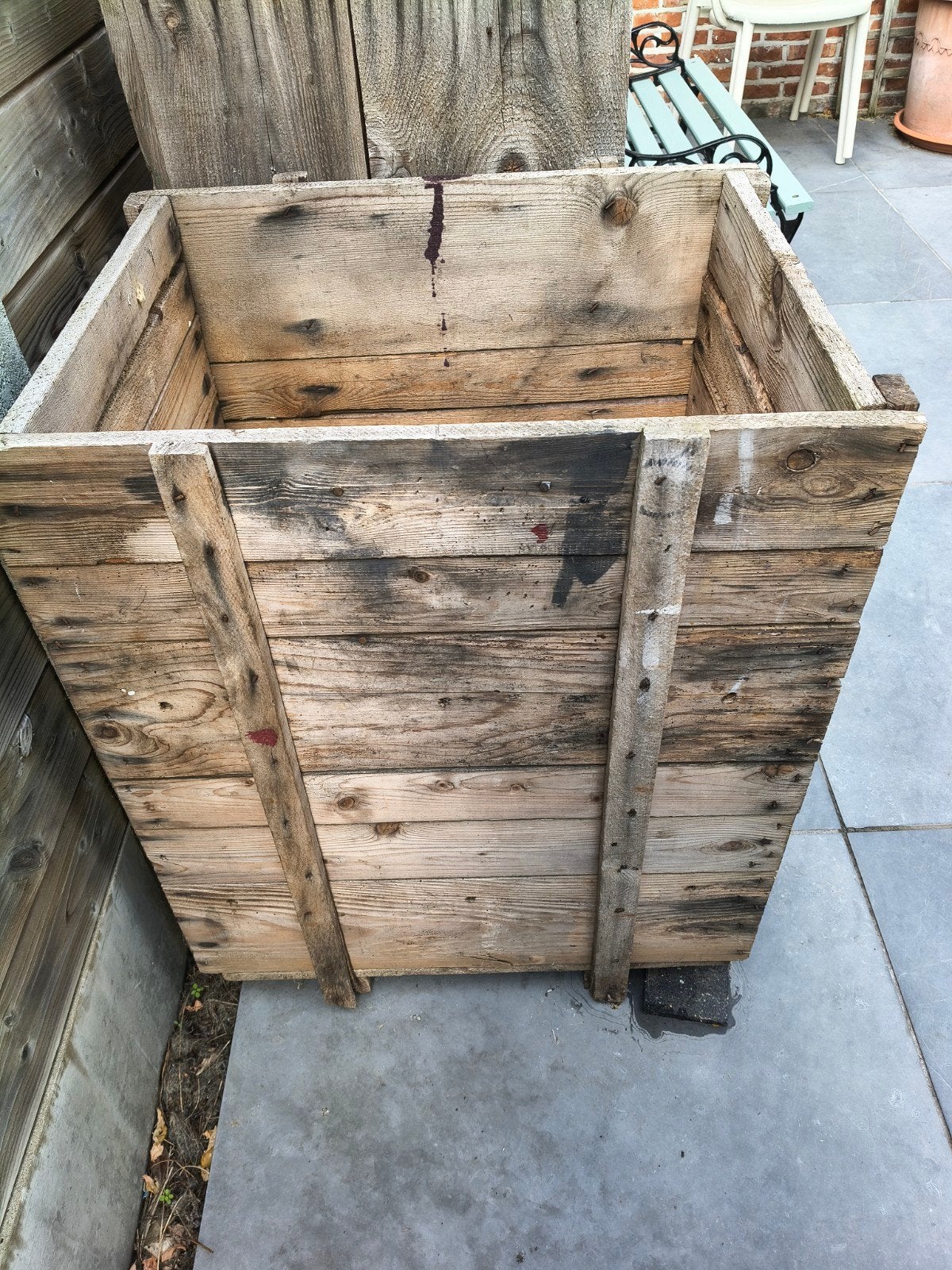 Houten bak, Ophalen, Gebruikt, Bak of Kist
