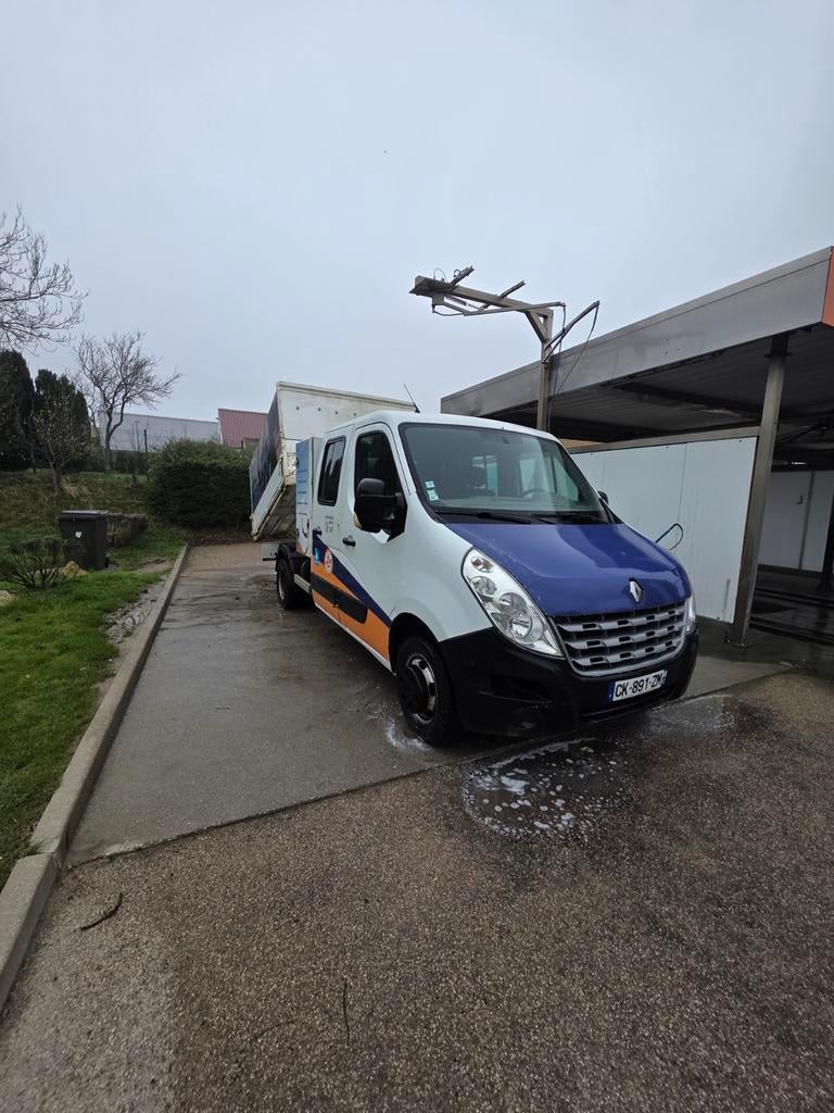 RENAULT MASTER BENNE BASCULANTE 7 PLACE FAIBLE KILOMÈTRE, Auto's, Bedrijf, Te koop