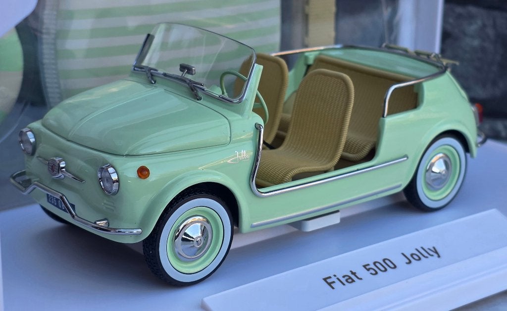Fiat 500 Jolly 1965 Verte 1/18ème, Hobby en Vrije tijd, Auto, Norev, Ophalen of Verzenden, Norev