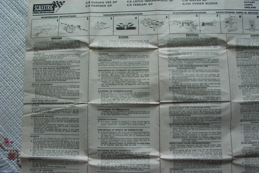 2 SCALEXTRISCHE INSTRUCTIES, Ophalen