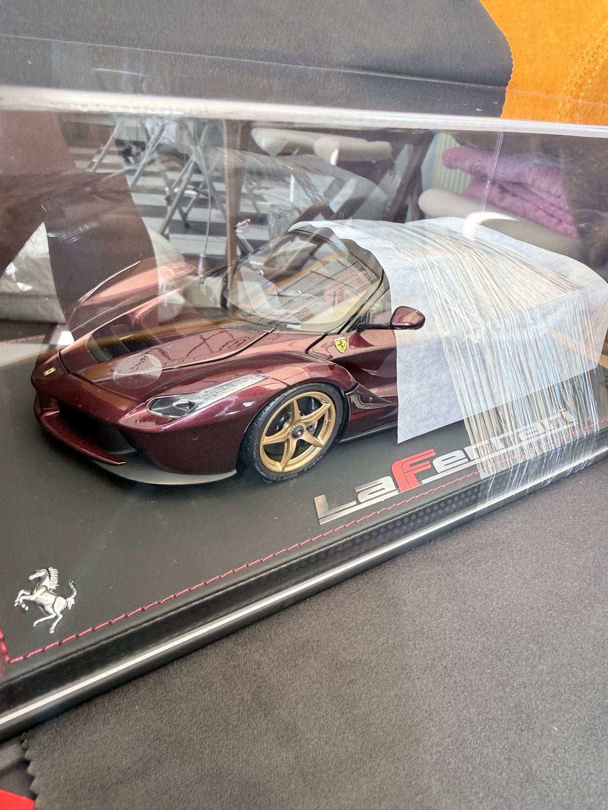 FERRARI LAFERRARI ROSSO RUBINO 13/50 BBR182241DIE 1/18 BBR, Hobby en Vrije tijd, Modelauto's | 1:18, Nieuw, Auto, Kyosho, Ophalen of Verzenden