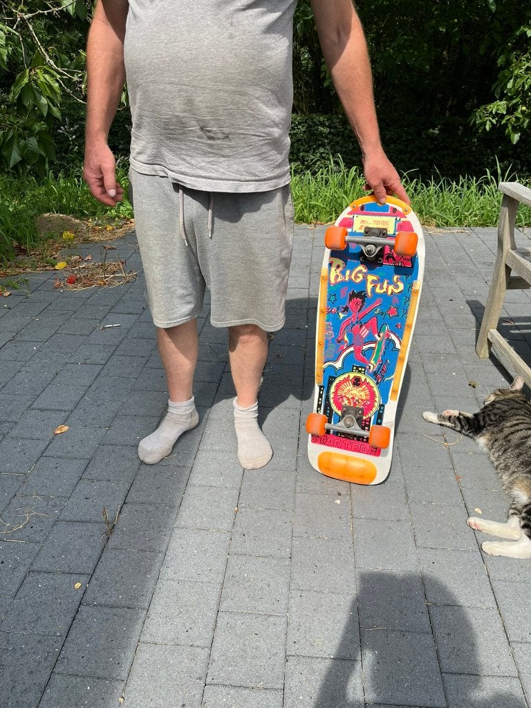 Skateboard Vintage Star Team « B 80 cm | Années 80/90, Enlèvement ou Envoi, Utilisé, Skateboard