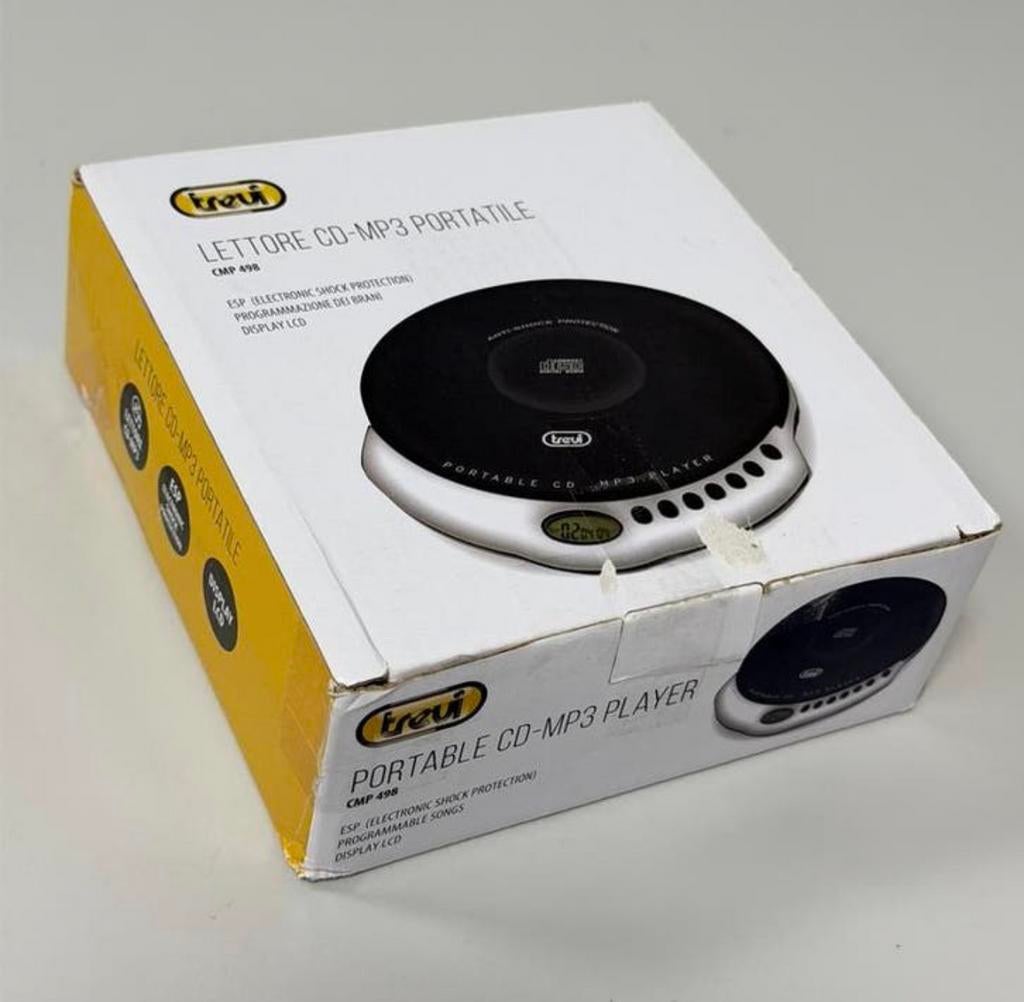 Lecteur CD Discman portable sans fil Trevi CMP-498 MP3 NEUF, Enlèvement ou Envoi, Discman