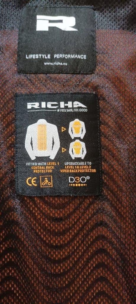Richa moto jas met afritsbare kap., Motoren, Kleding | Motorkleding, Jas | textiel, Dames, RICHA, Ophalen of Verzenden