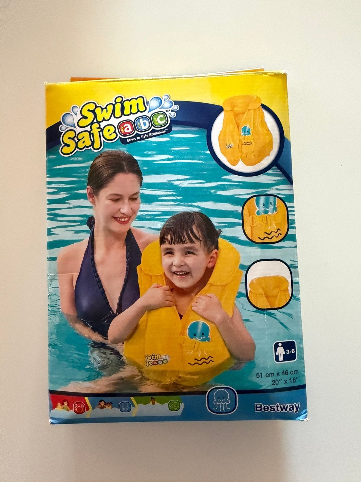 Gilet de natation Bestway Swim Safe NEUF  3-6 ans, Enfants & Bébés, Enlèvement, Comme neuf