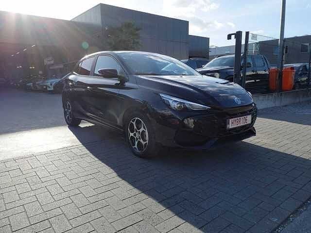MG MG3 1.5 Hybrid+ 195pk Luxury Luxe 360 Cam BLIS ACC Leder, Auto's, Automaat, Zwart, Bedrijf, Hybride Elektrisch/Benzine