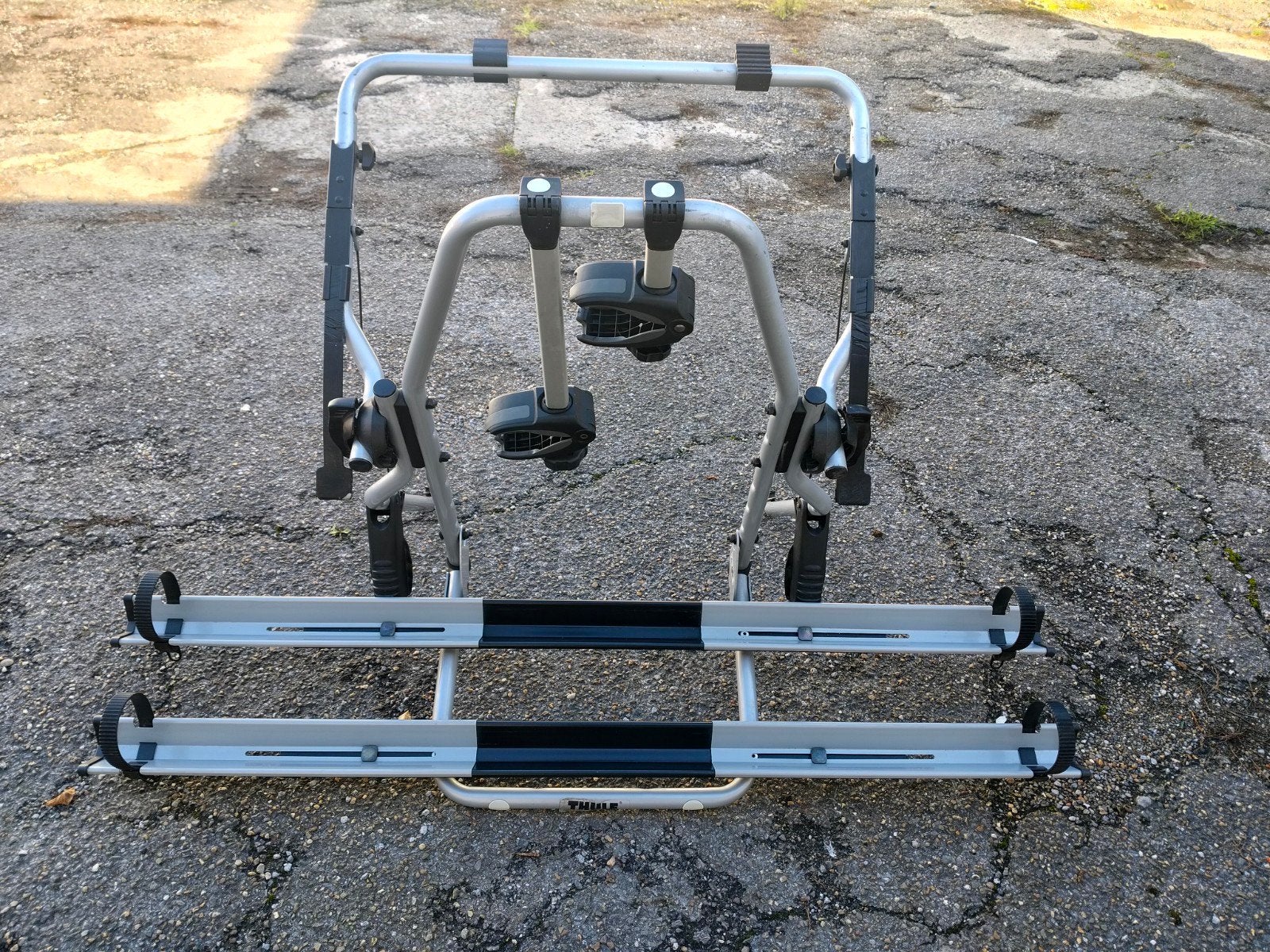 achterklep fietsdrager Thule, Ophalen