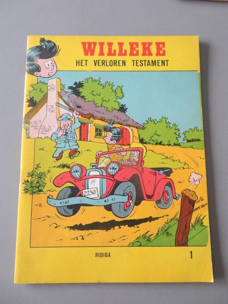 RARE Willeke Het verloren testament Ridiga nr1 Plakboek !, Livres, BD, Comme neuf, Une BD, Enlèvement ou Envoi