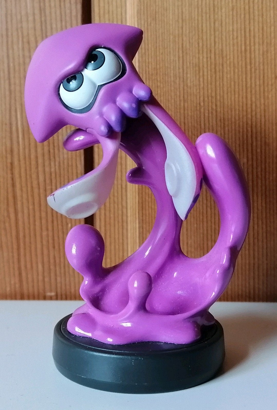 Amiibo Squid Inkling-figuur (neonpaars) - Splatoon, Online, Vechten, 1 speler, Ophalen of Verzenden