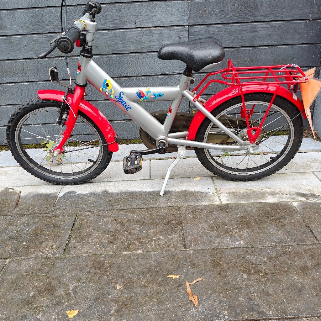 kinderfiets 16 inch, Ophalen, Gebruikt, Velgrem, 16 tot 20 inch