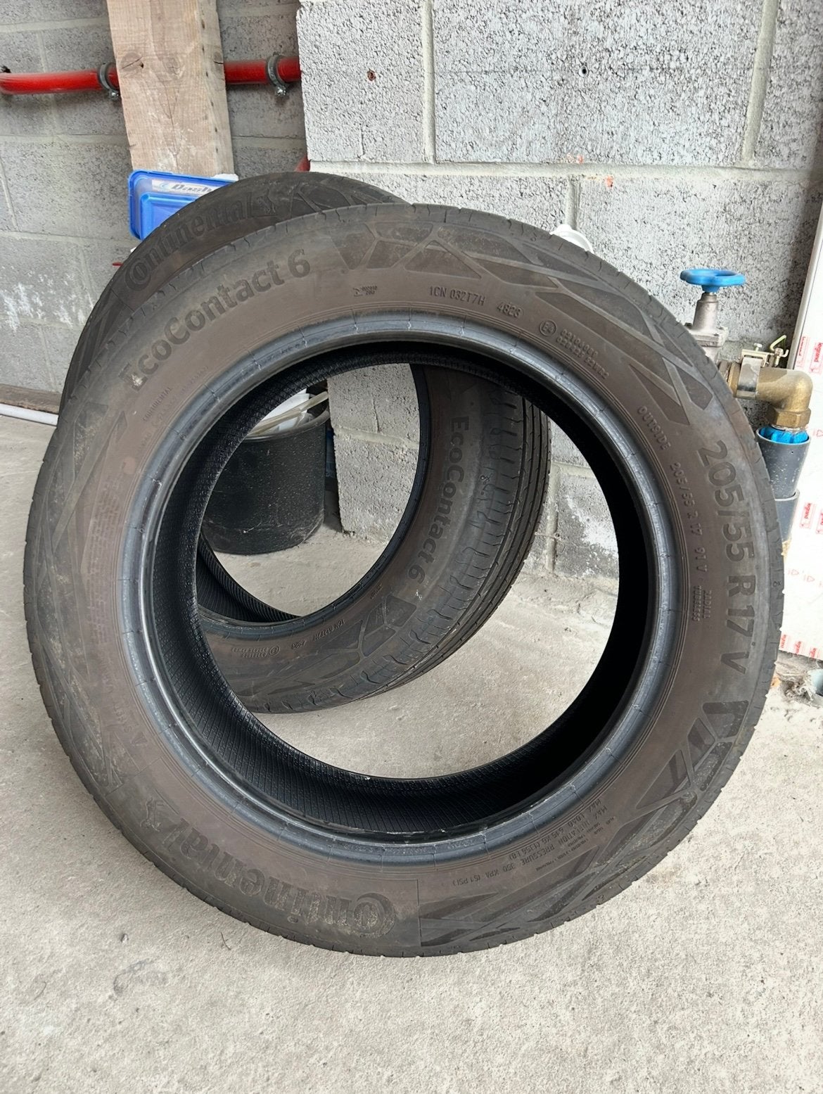 2 pneus été Continental 205/55 R17 91V, Autos : Pièces & Accessoires, Enlèvement, Pneus été, Pneu(s)