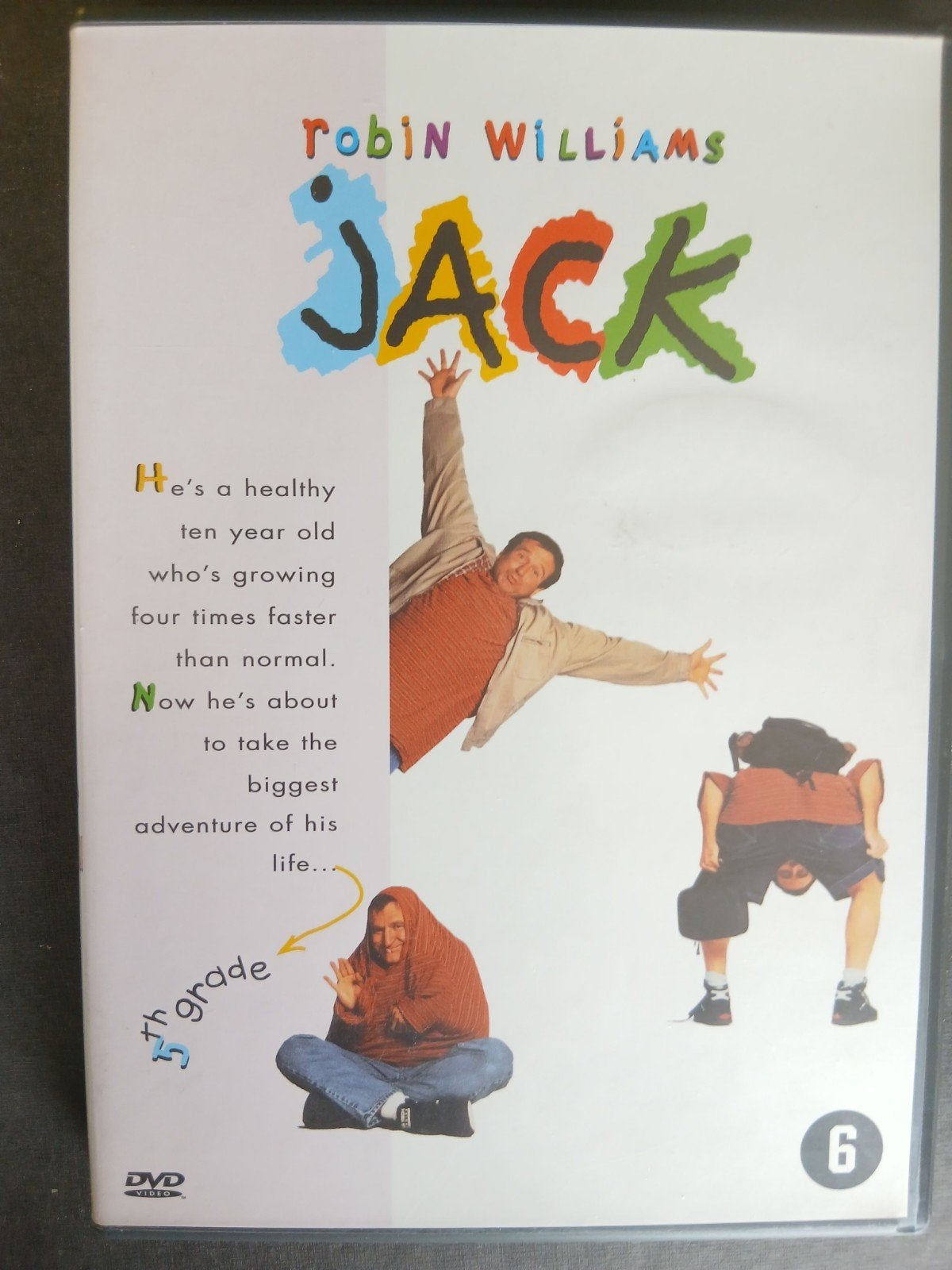 Jack (2003) Robin Williams, Jennifer Lopez, À partir de 6 ans, Comédie romantique, Enlèvement ou Envoi, Néerlandais