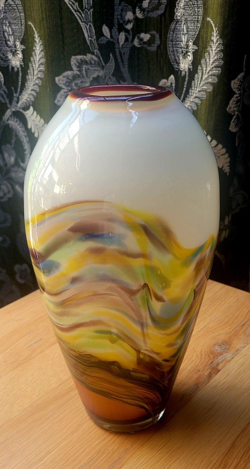 vaas Murano made in Italy in originele verpakking doos, Antiek en Kunst, Ophalen