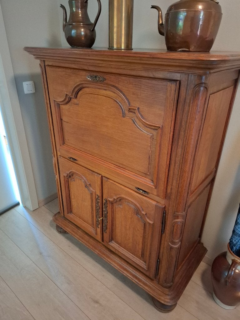 Houten secretaire - kersenhout - Ophaal Sint-Lievens-Houtem, Ophalen, Gebruikt, Franse Louis XVI-stijl