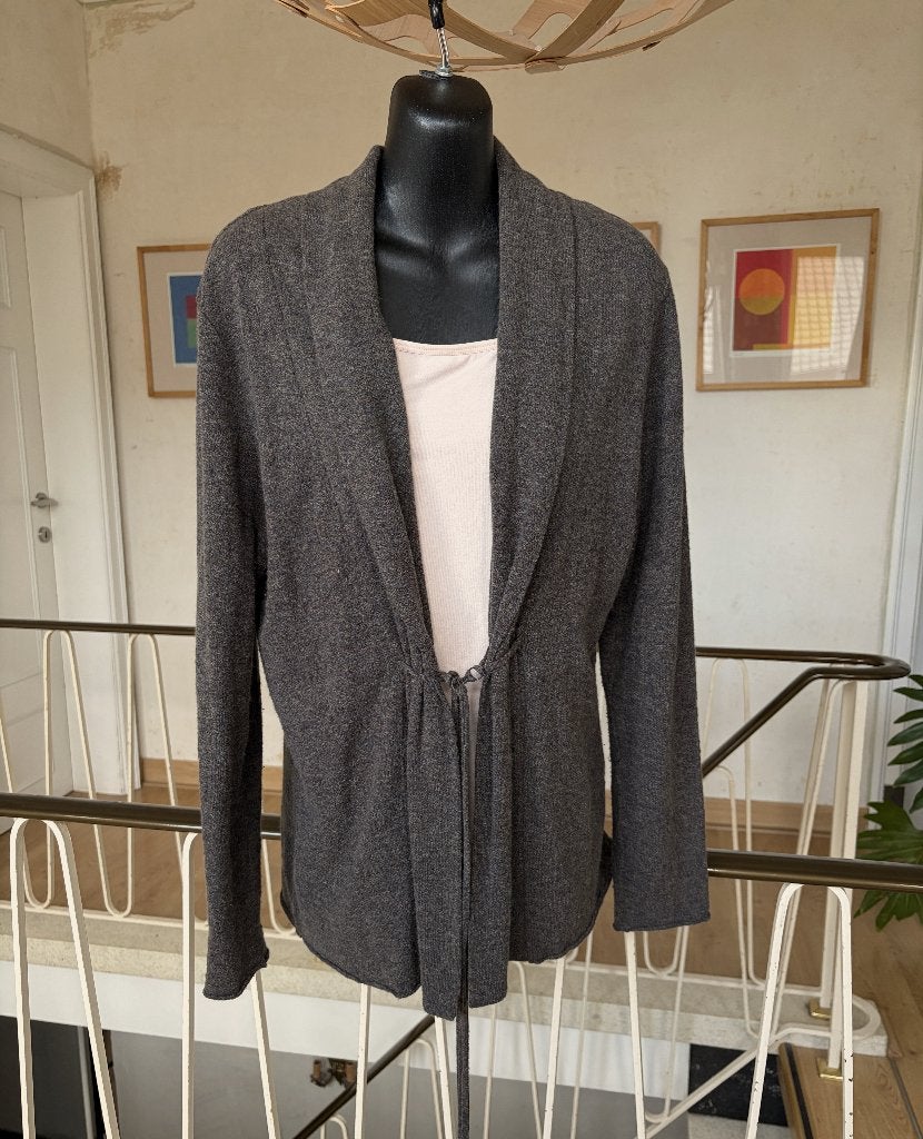 Comme ça open gilet, kastanjebruin + gratis topje, mt L (40), Maat 38/40 (M), Bruin, Gedragen, Comme ça
