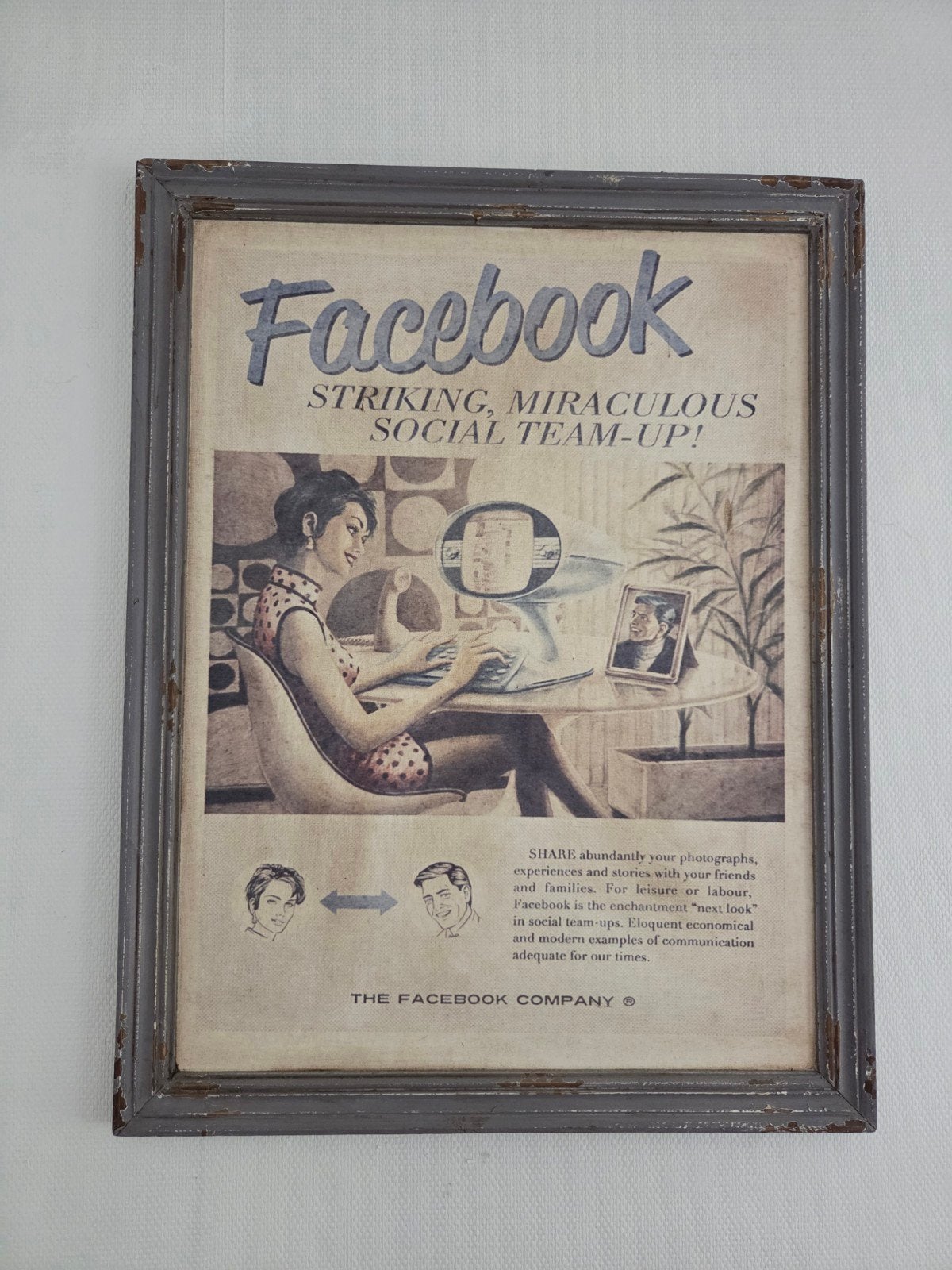 2 posters met frame, Ophalen, Zo goed als nieuw