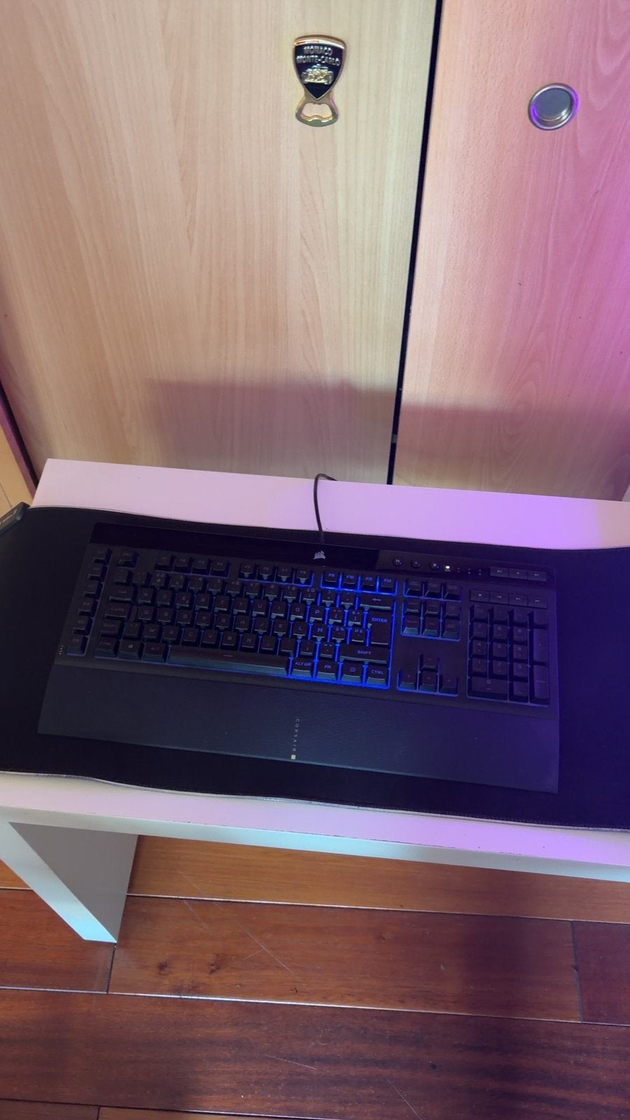 Clavier  corsair k55 rgb pro, Informatique & Logiciels, Claviers, Azerty, Pavé numérique, Enlèvement, Utilisé