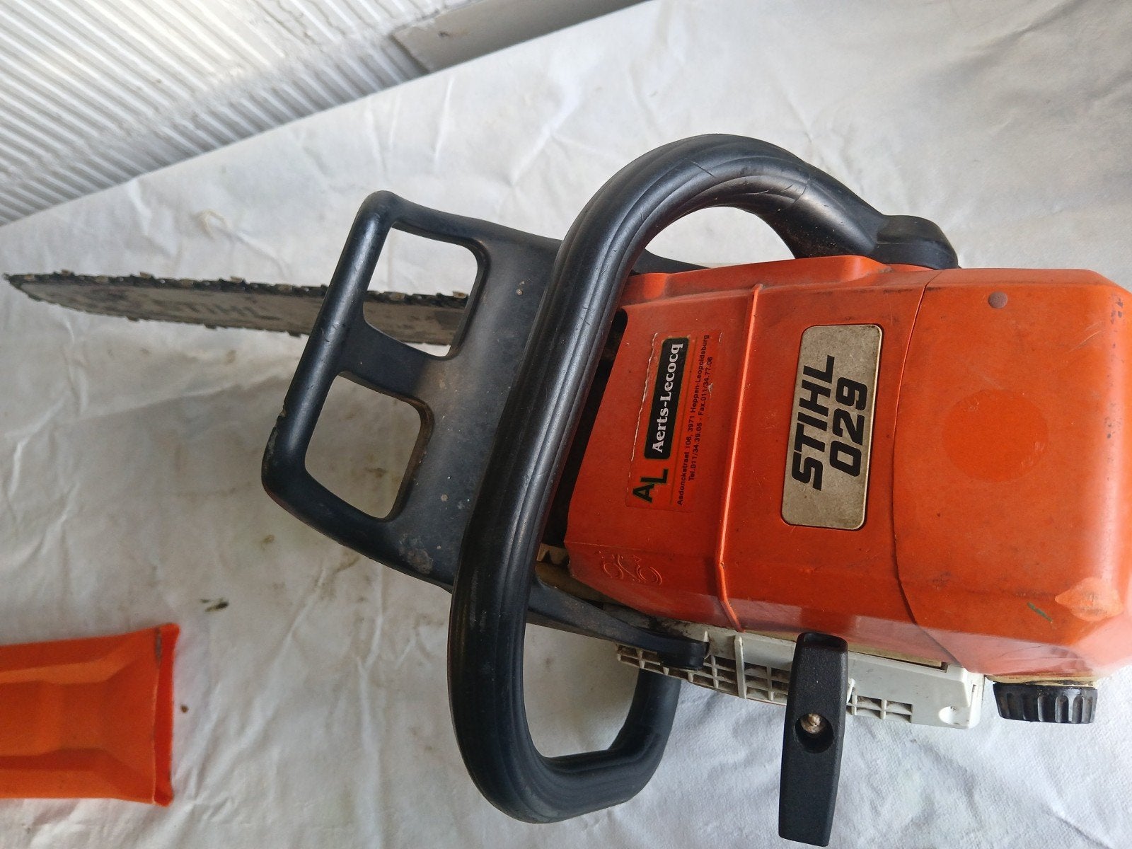 Kettingzaag 029 stihl, Enlèvement, Tronçonneuse