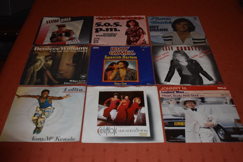45t's uit de golden vinyl tijden, ruime keuze, Cd's en Dvd's, 7 inch, Ophalen of Verzenden, Zo goed als nieuw, Poprock