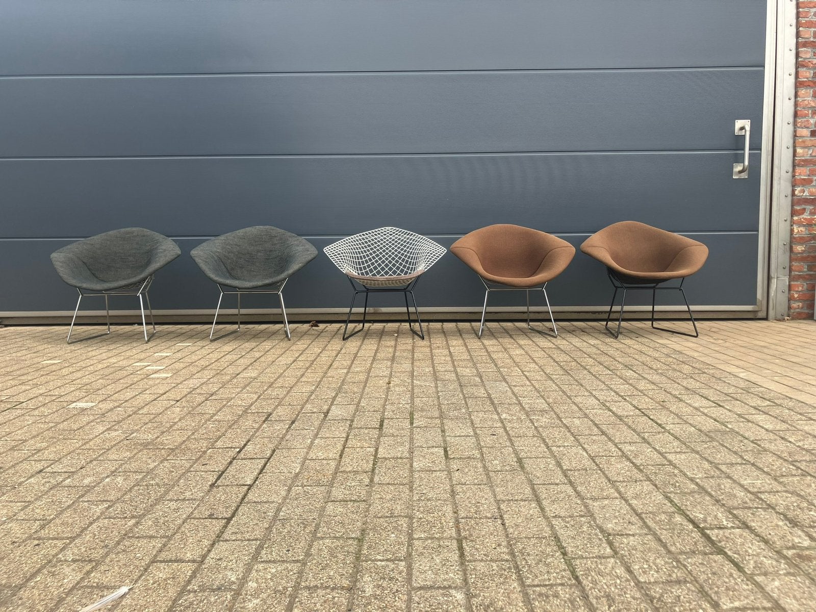 4x originele Knoll Bertoia Diamond, nette staat, Koopje!!, Huis en Inrichting, Ophalen of Verzenden, Cassina artifort togo mah jong vitra b&b italia sede leolux cor