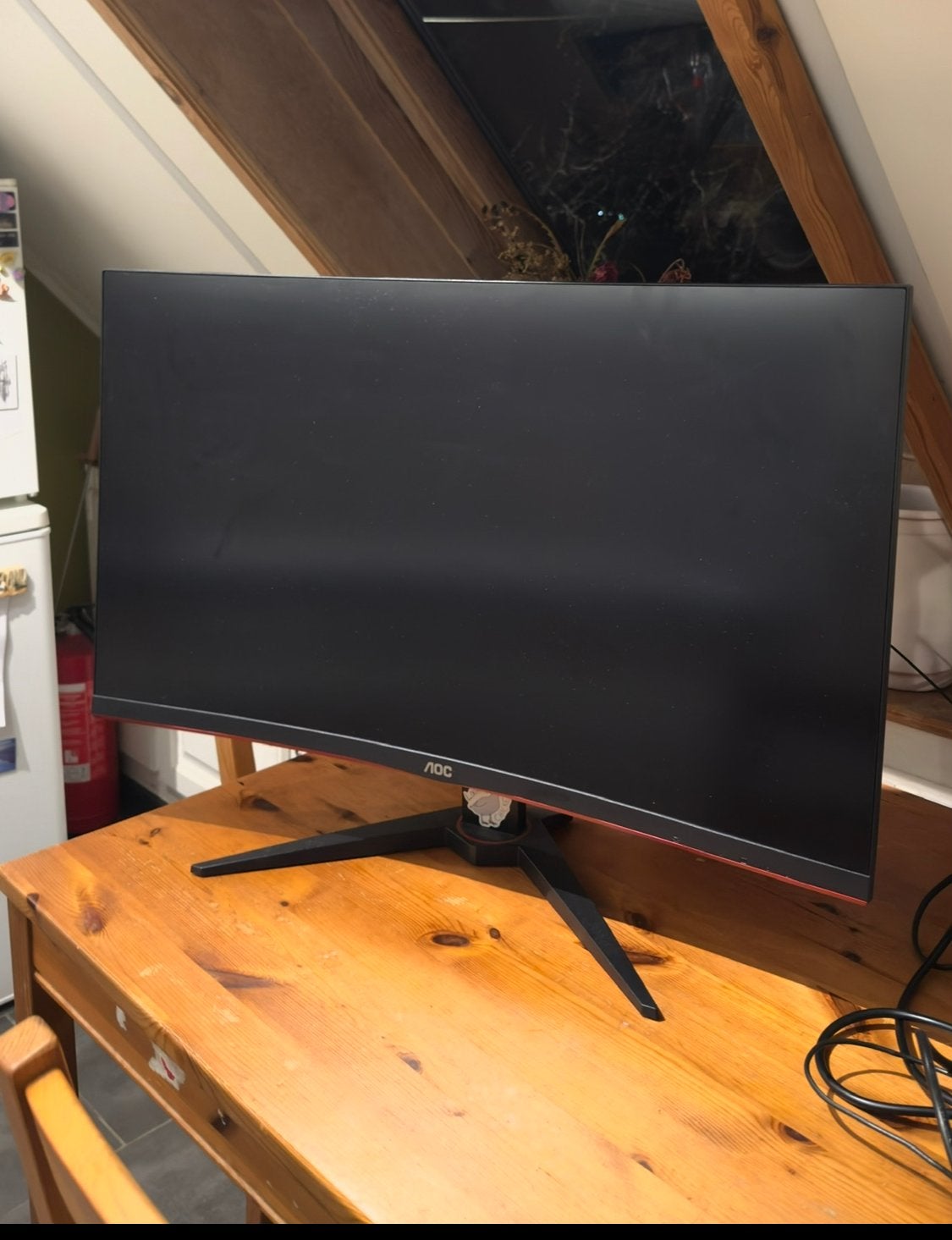 Monitor curved AOC gaming, Computers en Software, Monitoren, Gaming, HDMI, Ophalen of Verzenden, Zo goed als nieuw