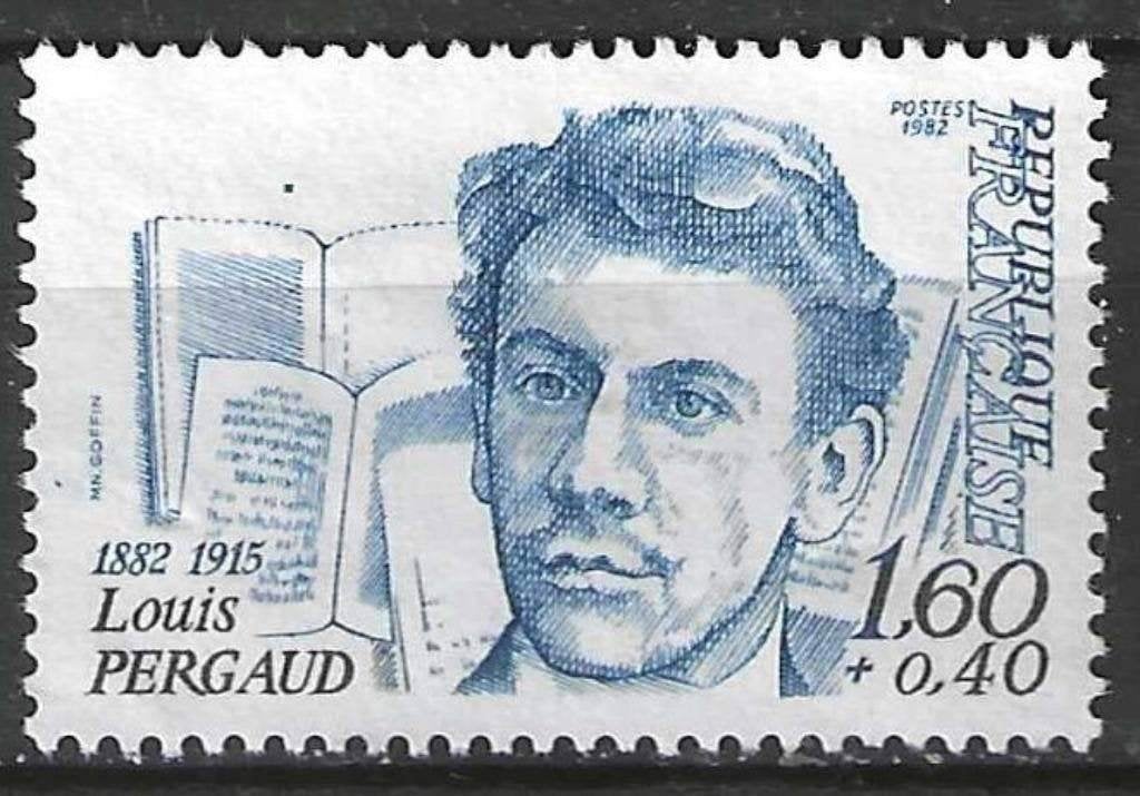 Francia 1982 - 2227 Yvert - Louis Pergaud (ST), Timbres & Monnaies, Timbres | Europe | France, Affranchi, Envoi