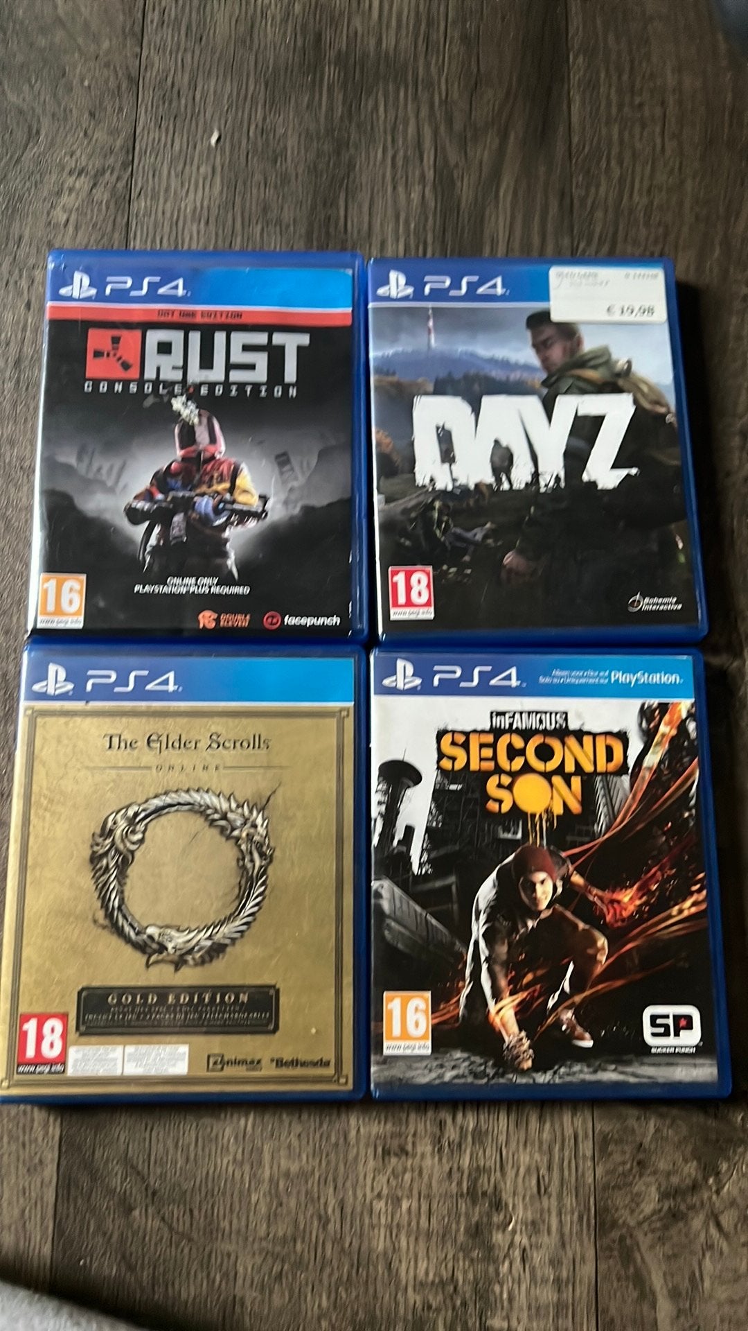 Ps4 slim 4 speletjes monitor, Ophalen, Online, Gebruikt, Vanaf 18 jaar
