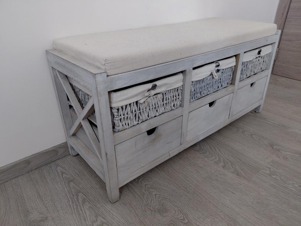 Petit meuble de rangement/ banc pour hall ou chambre, Enlèvement