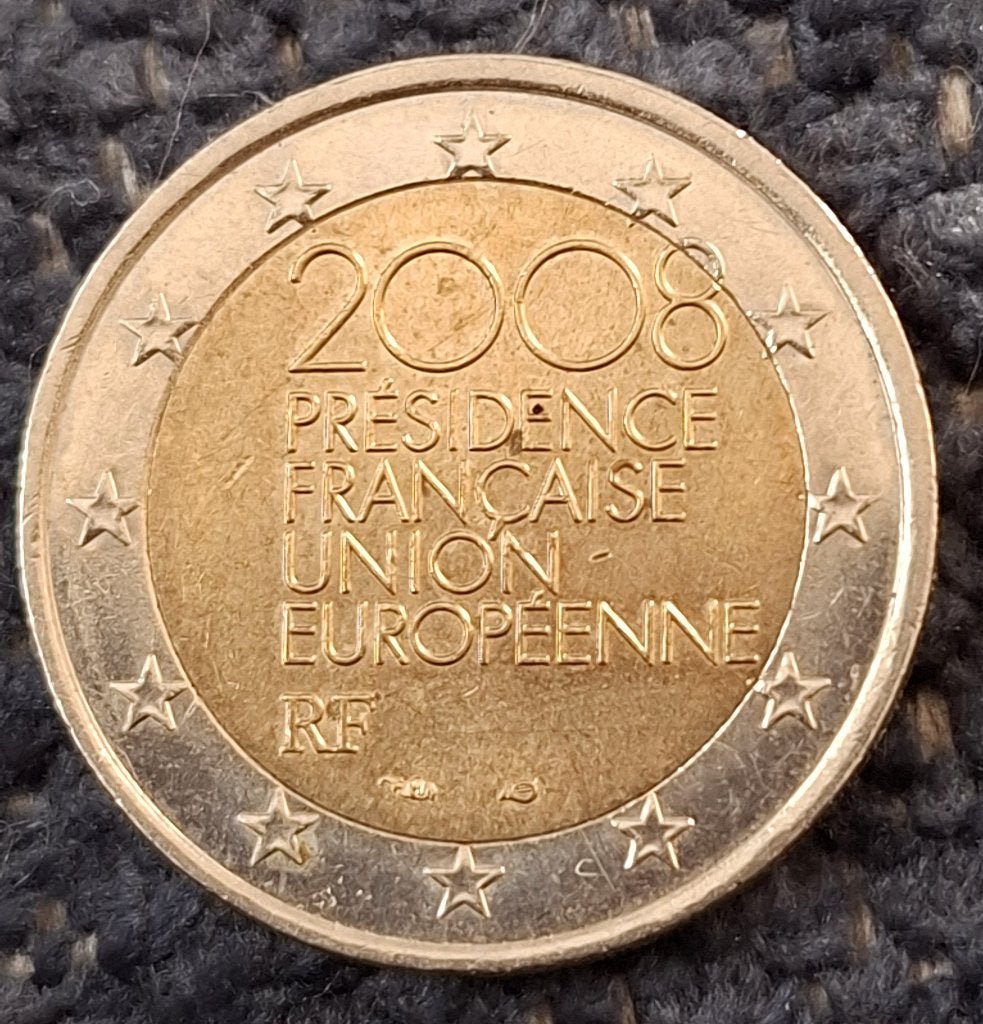 Munt van Frankrijk - 2 euro - 2008, Postzegels en Munten, Munten | Europa | Euromunten, Verzenden, Frankrijk, 2 euro, Losse munt