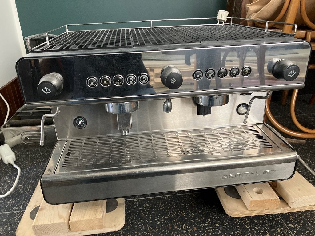 Koffiemachine Iberital IB7, Gebruikt, 10 kopjes of meer, Koffiemachine, Koffiebonen