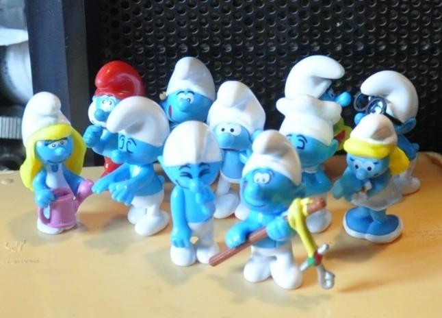 11 figurines mini schtroumpfs (190526), Collections, Enlèvement ou Envoi, Comme neuf, Différents Schtroumpfs, Poupée, Figurine ou Peluche