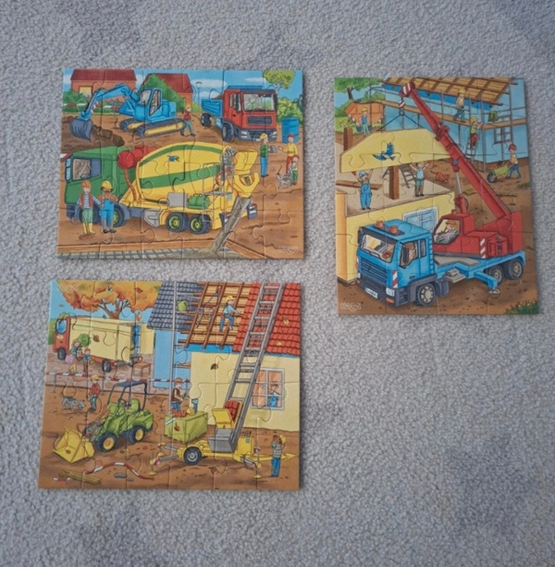Puzzel Haba 4+ - Haba - thema bouwplaats, Ophalen