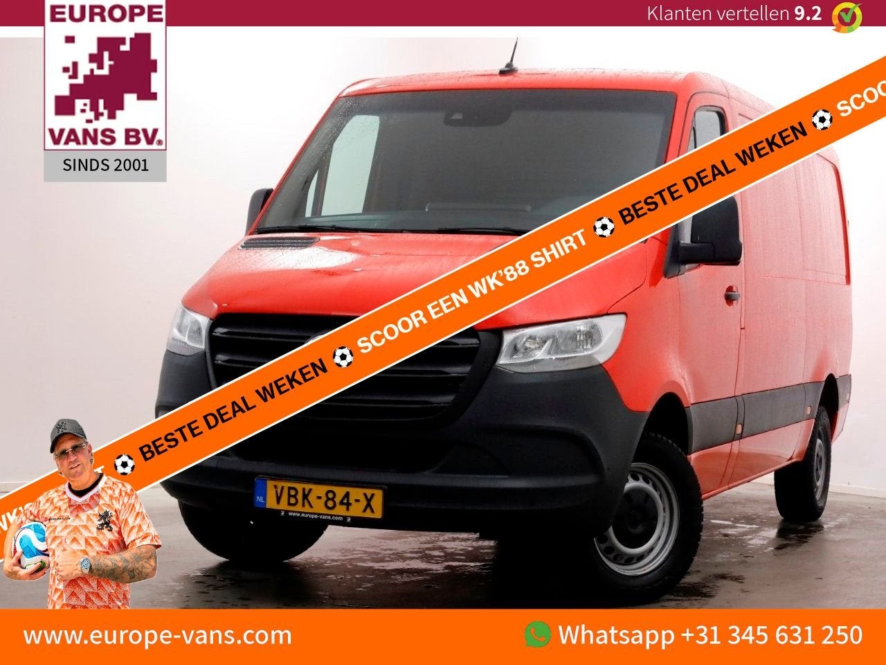 Mercedes-Benz Sprinter 314 CDI 143pk E6 RWD L2H1 Navi/Camera, Auto's, Mercedes-Benz, Bedrijf, Parkeersensor, Onderhoudsboekje