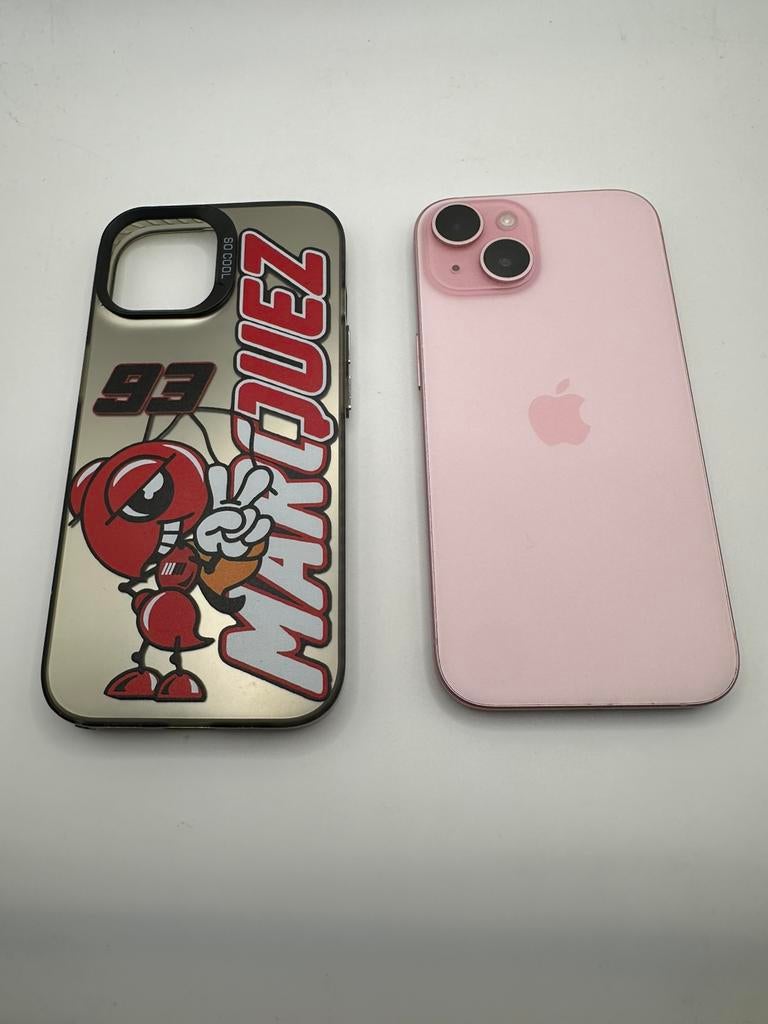 iPhone 15 128 Go Rose Bat 100%, Télécoms, Téléphonie mobile | Accessoires & Pièces, Comme neuf, Enlèvement ou Envoi