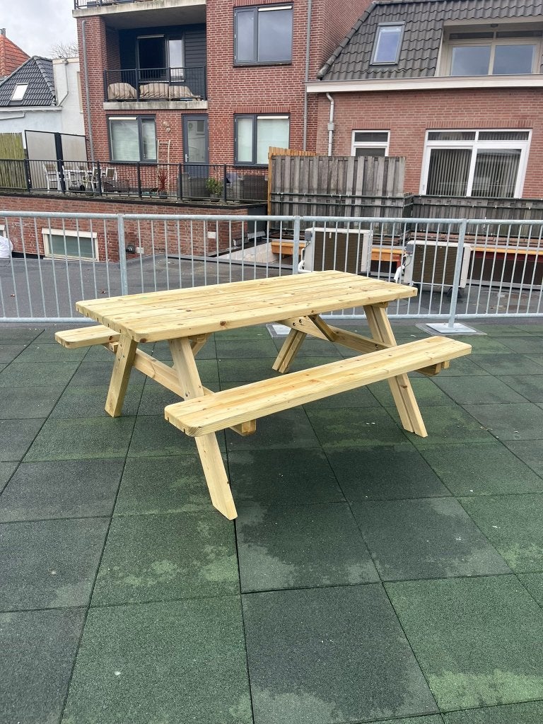 prachtige sterkte picknicktafels, Nieuw, Ophalen of Verzenden, Inklapbaar, Rechthoekig