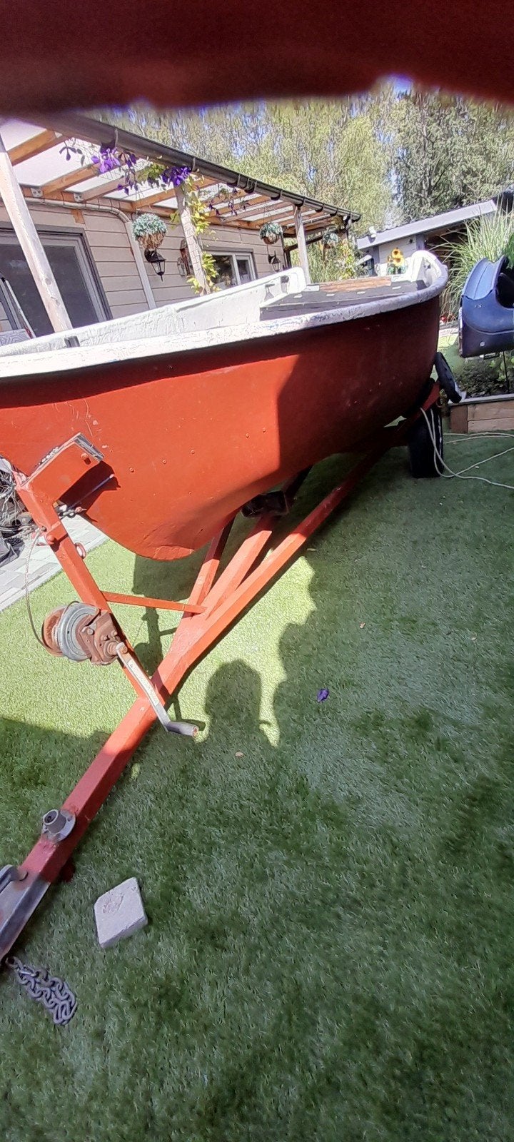 vissersboot + trailer, Watersport en Boten, Ophalen, Gebruikt, 4 m, Visboot