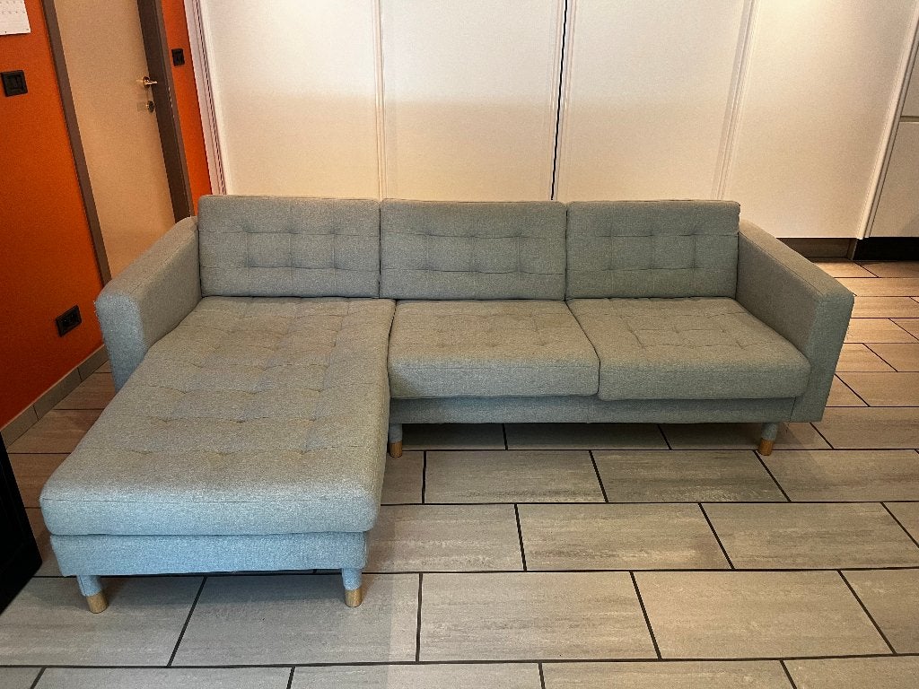 IKEA Landskrona 3zit zetel/chaise longue Gunnared lichtgroen, Huis en Inrichting, Ophalen, Hout, Gebruikt, Driepersoons