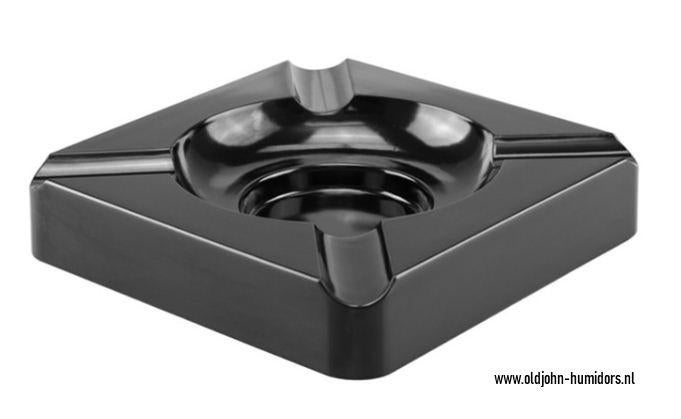 Bookwill Sigaren-asbak - Bakelite - Zwart 15x15x3.5cm  sab04, Verzamelen, Verzenden, Nieuw, Asbak