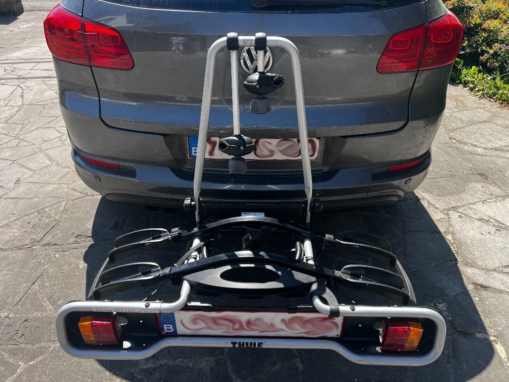 Location Porte-vélos Thule pour 2 vélos (attelage), Autos : Divers, Enlèvement, 2 vélos, Comme neuf, Support d'attelage