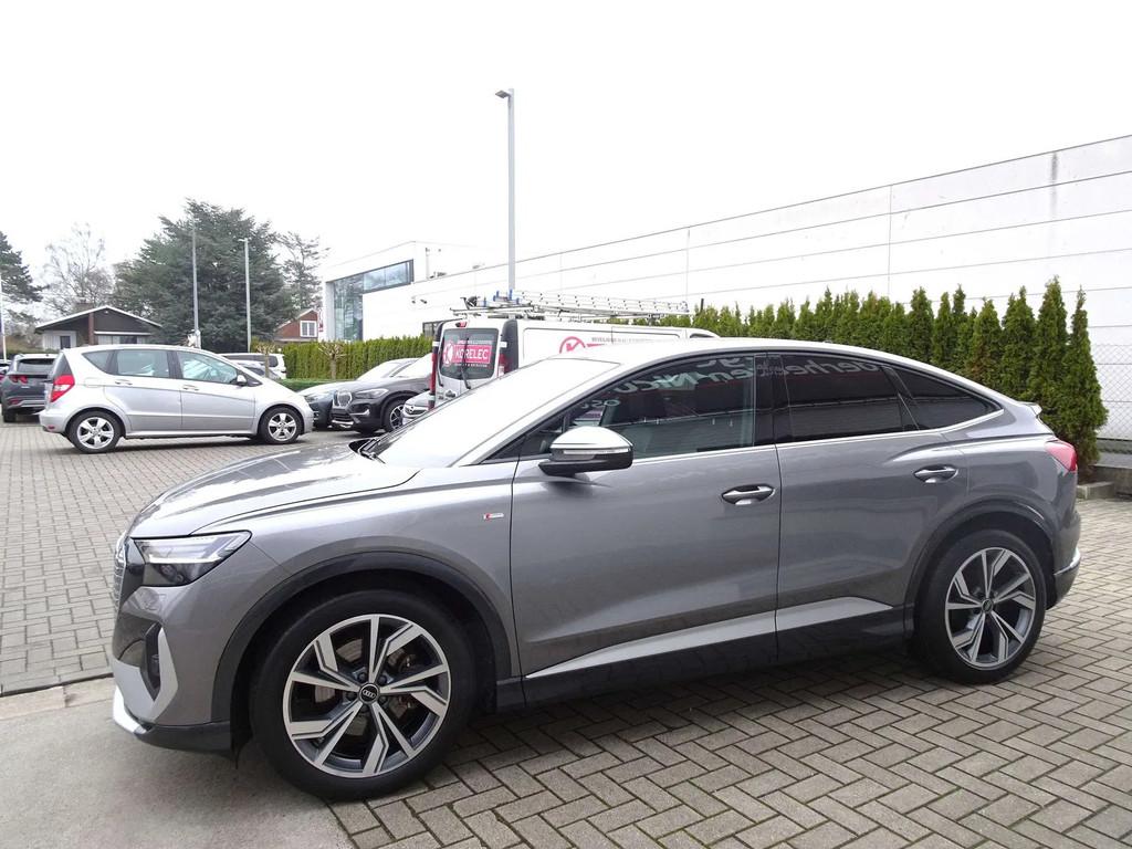 Audi Q4 Sportback e-tron 55kWh S-Line Batterij SOH 92,9%, Autos, Audi, Phares entièrement LED, Argent ou Gris, Achat, Entreprise