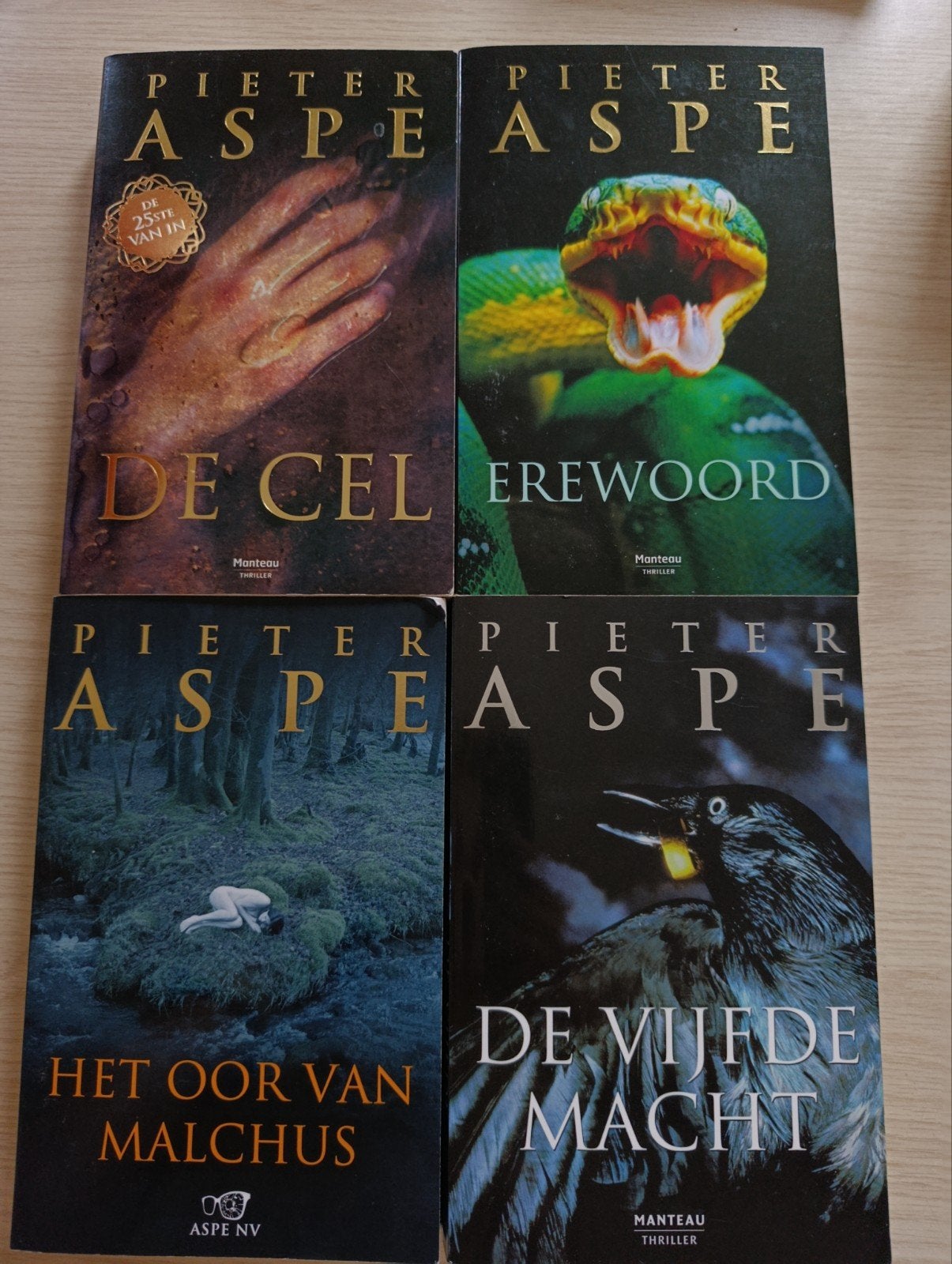 Pieter Aspe boeken - eerste druk, Boeken, Fantasy, Ophalen, Gelezen, Pieter Aspe