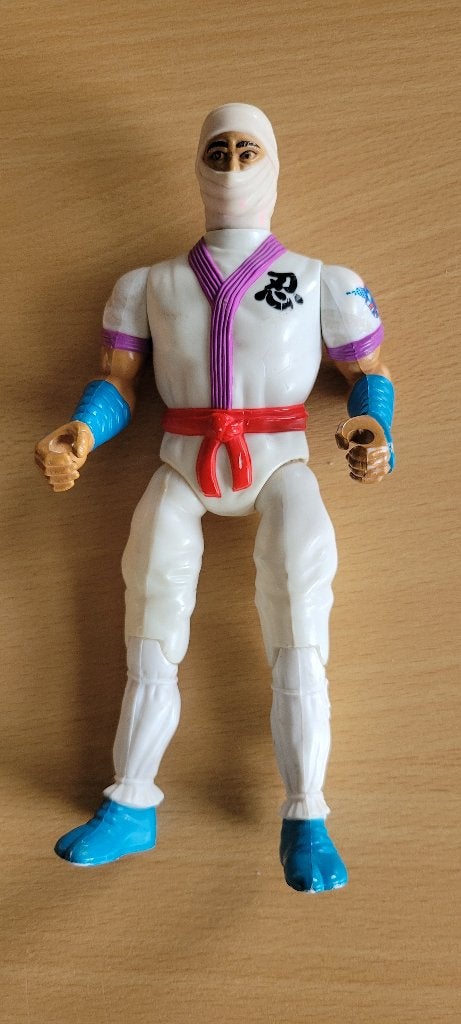 Figurine vintage Ninja Blanc, Rambo, par Coleco ( 1985 ), Enfants & Bébés, Enlèvement ou Envoi