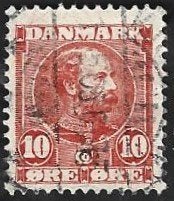 1 Postzegel Denemarken 1906 Koning Christian IX type 2, Postzegels en Munten, Postzegels | Europa | Scandinavië, Ophalen of Verzenden