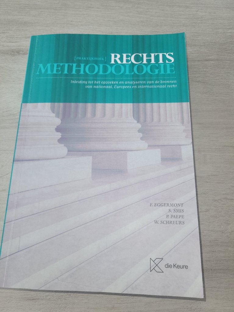 Rechts methodologie, Ophalen, Nieuw, Hoger Onderwijs, Die keure