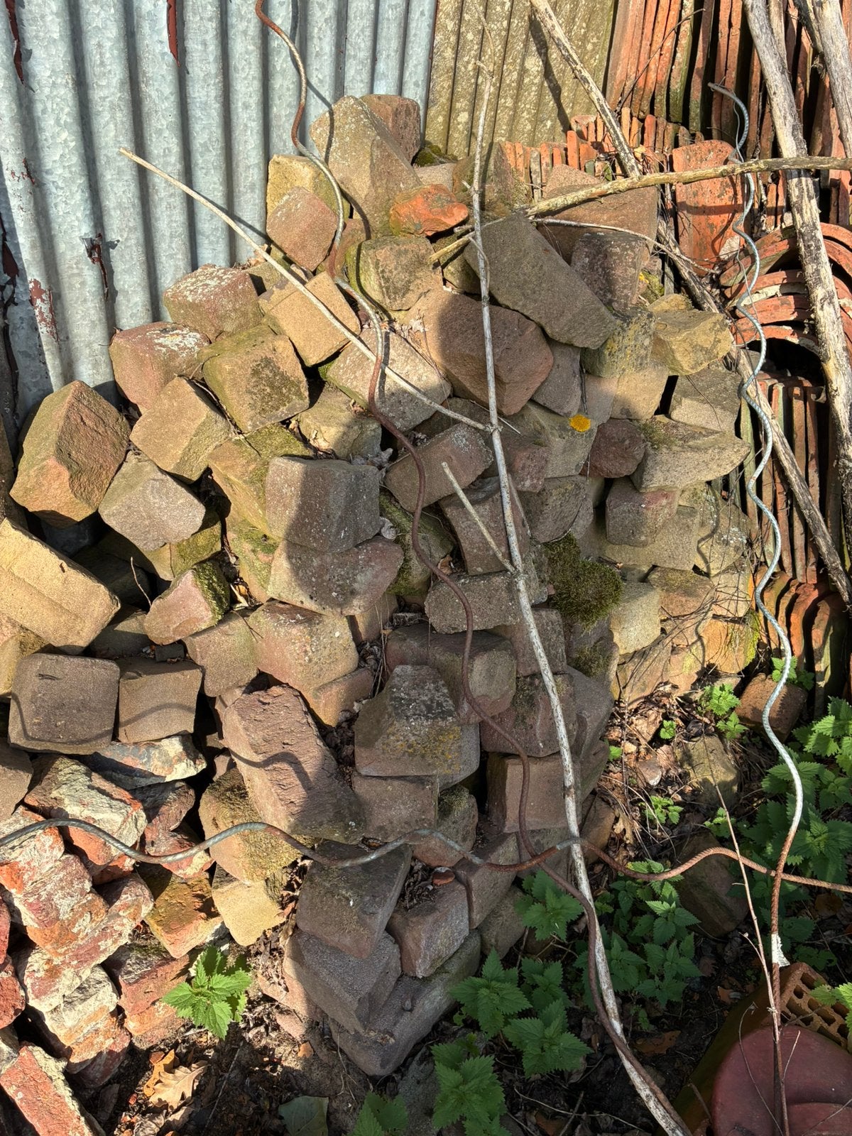 Gratis stenen, Tuin en Terras, Ophalen, Gebruikt, Klinkers