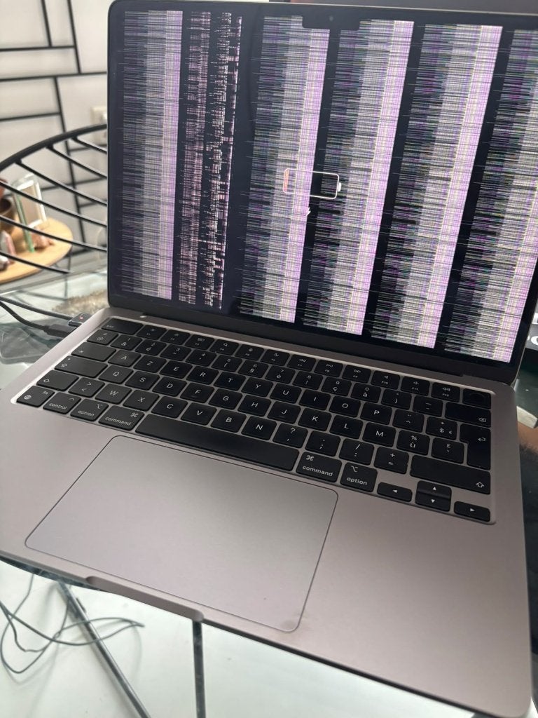 MacBook Air 13,6"M2 2022 - HS+beeldscherm vr beheer afstand, Computers en Software, Ophalen, Gebruikt, 13 inch, 128 GB of minder